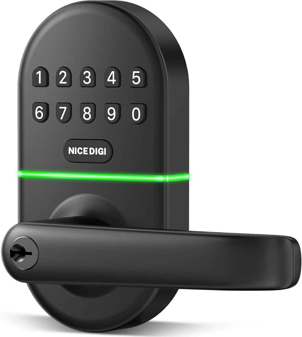 Smart Keypad Door Lock with Handle: Keyless Entry for Front Door by NICE DIGI, Original Seller