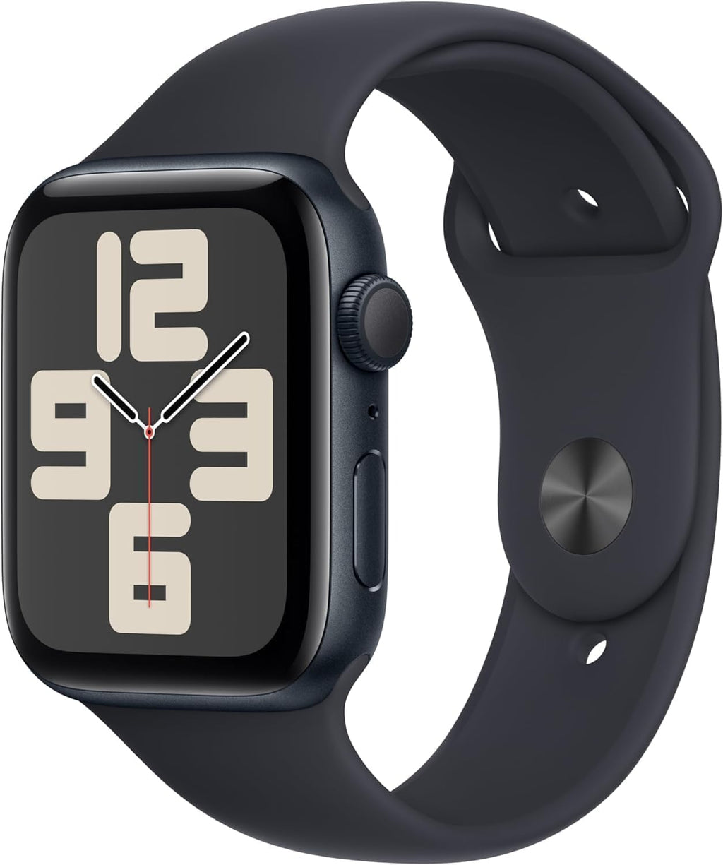 Apple Watch SE (2nd Gen) (GPS, 44mm) - Midnight Aluminum Case with Midnight Sport Band, M/L