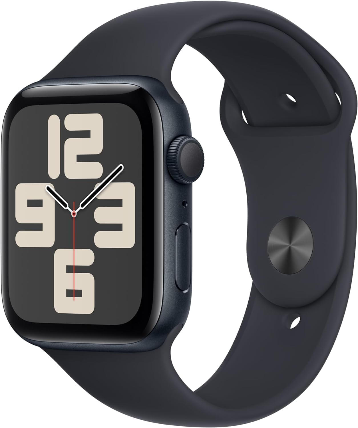 Apple Watch SE (2nd Gen) (GPS, 44mm) - Midnight Aluminum Case with Midnight Sport Band, M/L