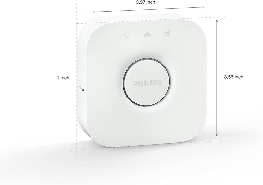 Philips Hue Bridge - Unlock the Full Potential of Hue - Multi-Room and Out-of-Home Control - Create Automations and Zones - Secure, Stable Connection Won't Strain Your Wi-Fi - Works with Voice, Matter