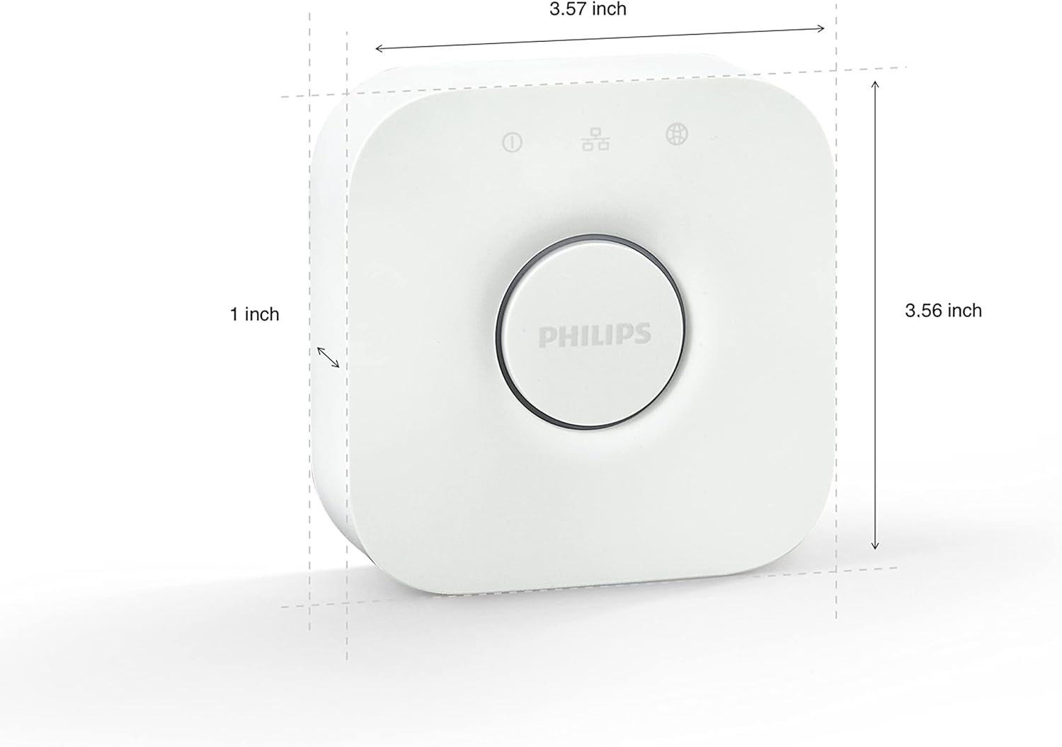 Philips Hue Bridge - Unlock the Full Potential of Hue - Multi-Room and Out-of-Home Control - Create Automations and Zones - Secure, Stable Connection Won't Strain Your Wi-Fi - Works with Voice, Matter