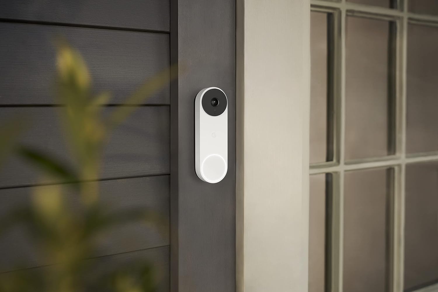 Google Nest Doorbell (Wired, 2nd gen)- Snow