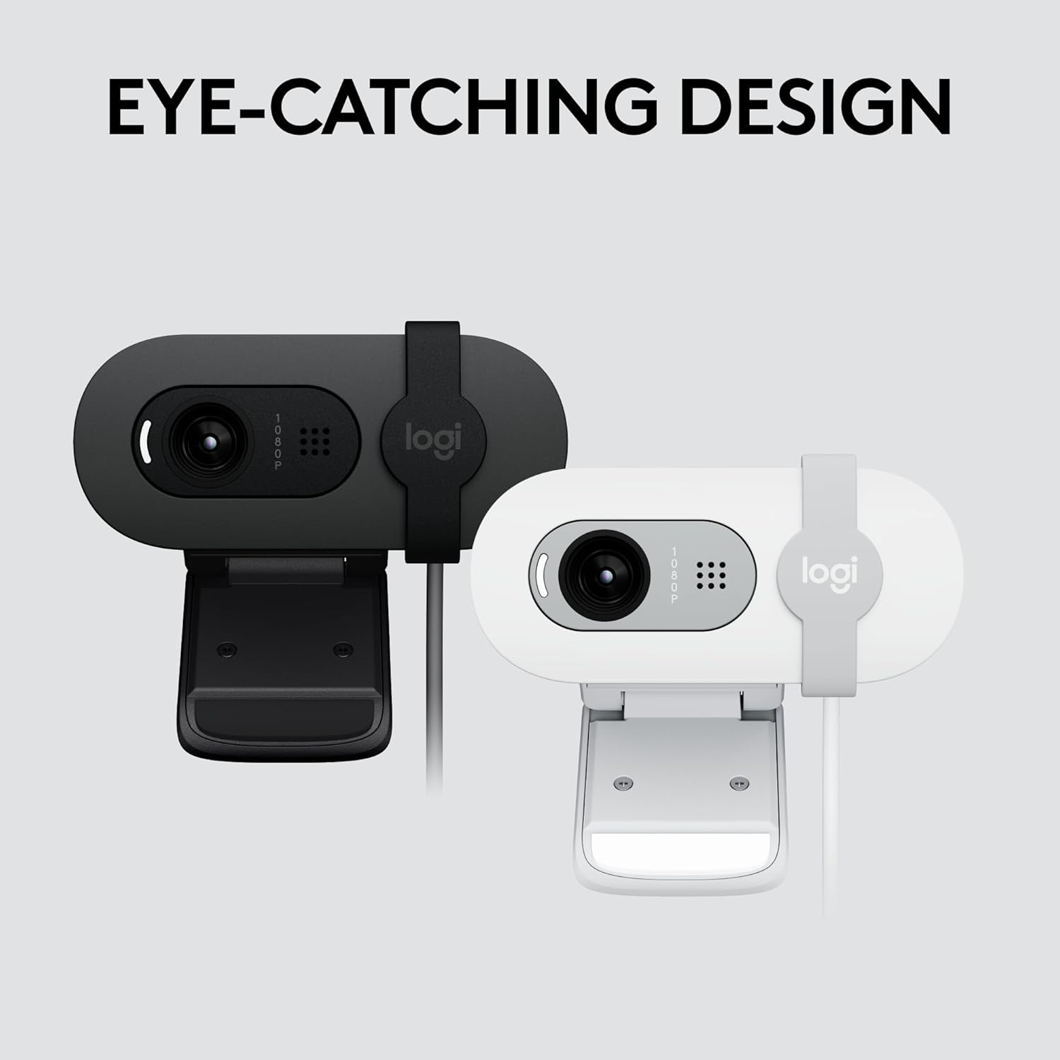 Logitech Brio 101 Full HD 1080p Webcam for Meetings and Streaming, Auto-Light Balance, Built-in Mic, Privacy Shutter, USB-A, for Microsoft Teams, Google Meet, Zoom and More - Black