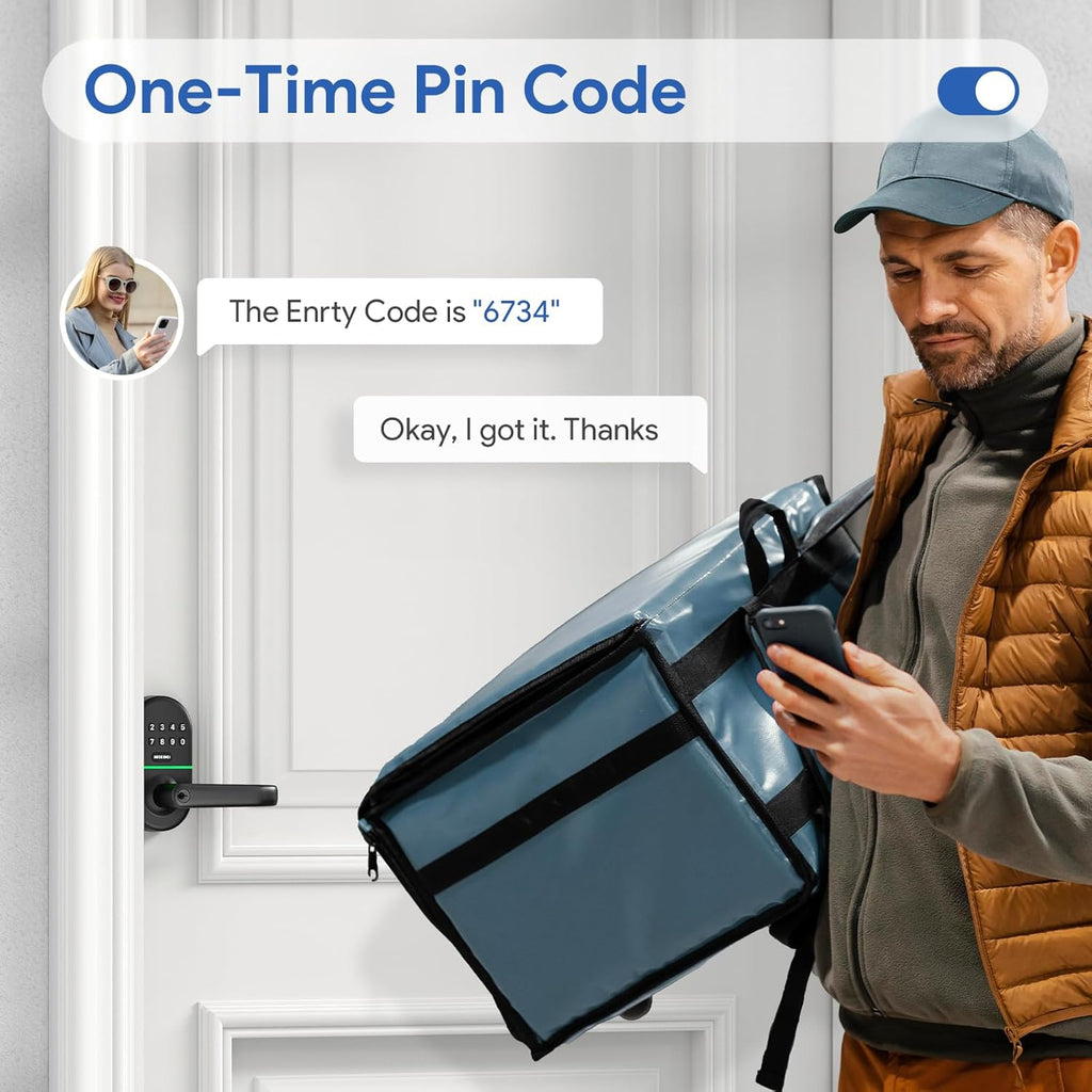 Smart Keypad Door Lock with Handle: Keyless Entry for Front Door by NICE DIGI, Original Seller